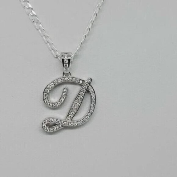 Jewelry - Brand New Sterling Silver 925 Letter D Necklace
